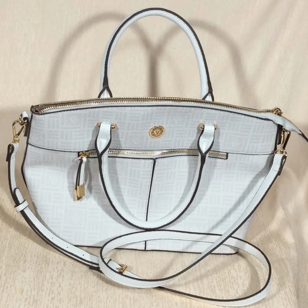 Anne Klein Dome Satchel Handbag Crossbody Purse
